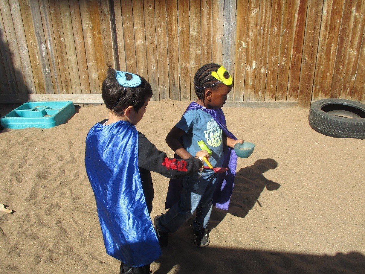 Children in sandpit
