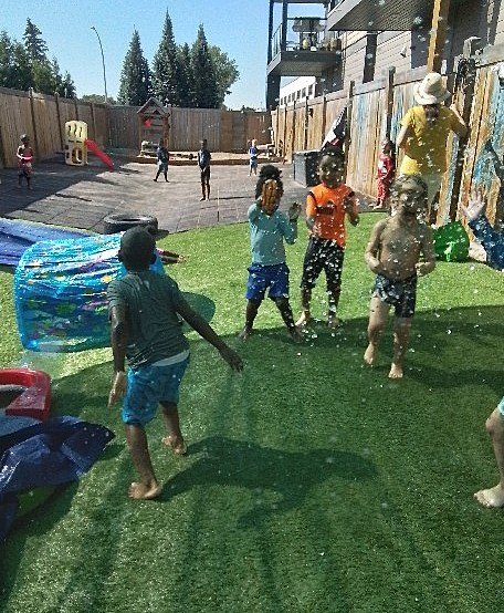 Outdoor play moment